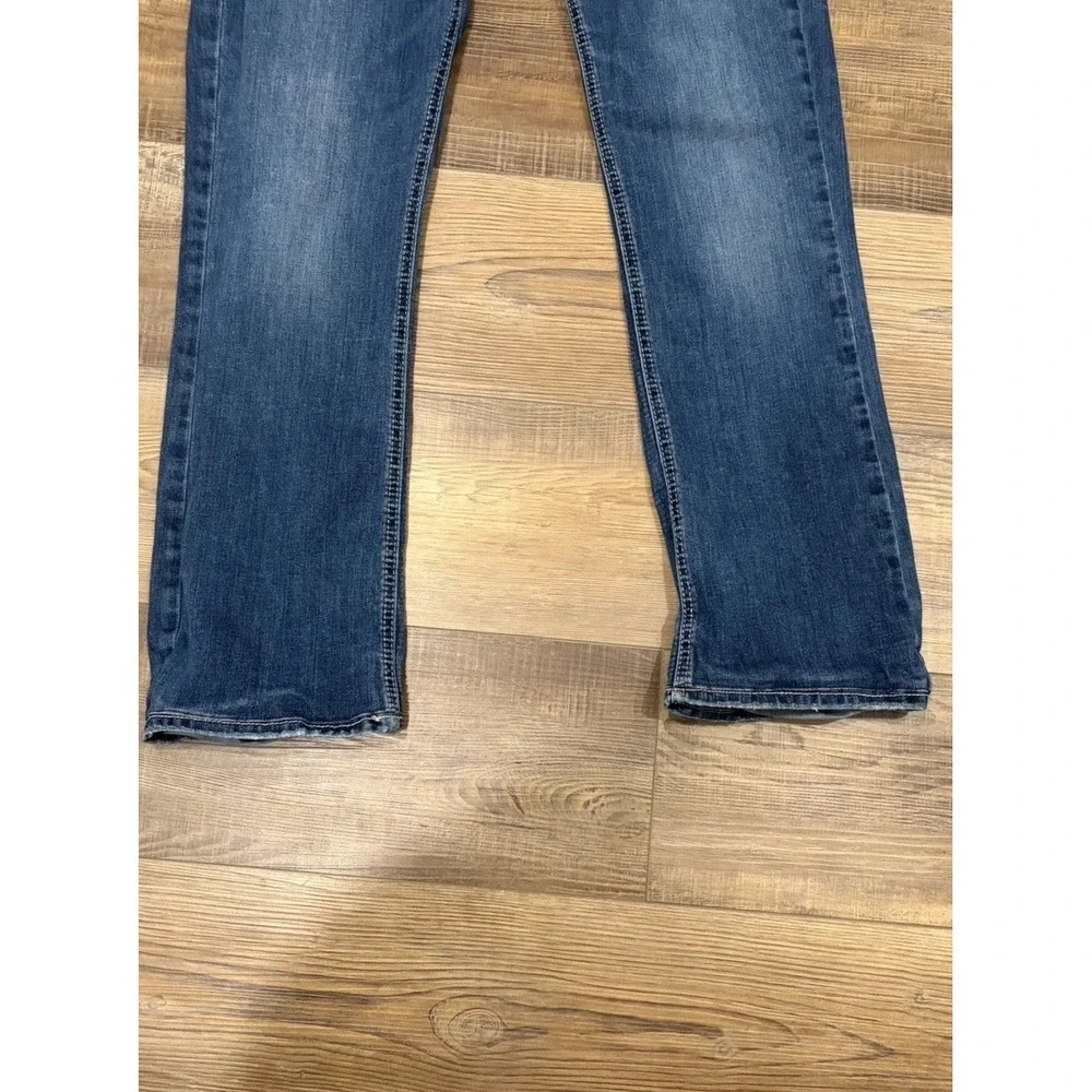 Silver Y2K Jeans Women's 33W Else Slim Bootcut Mid Rise Medium Wash Flap Pocket
